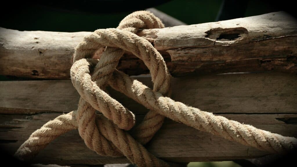 rope, natural rope, knot